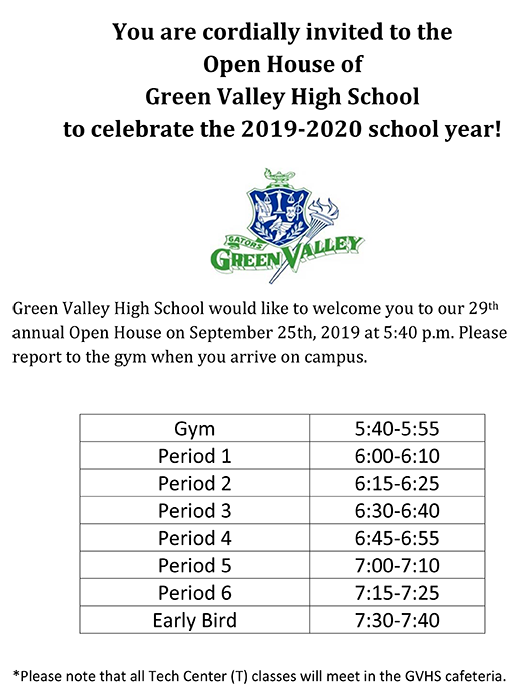 Open House Invitation 2019 Open House Invitation 2019