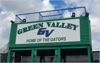 Home of the Gators Athletic Field Sign